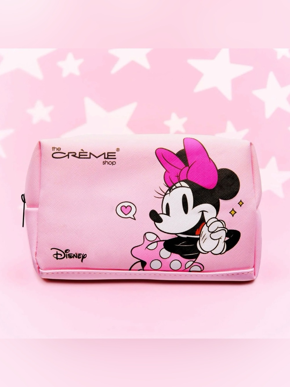 NWT The Crème Shop Disney Minnie & Mickey Mouse Makeup Travel Bag